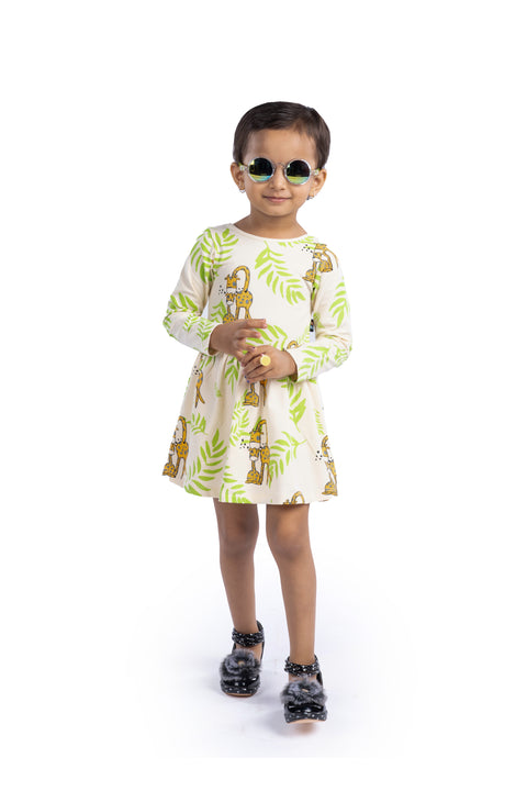 Premium Organic Cotton Full Sleeves Frocks / Dress for Girls